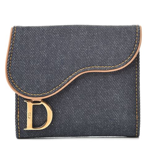 dior saddle flap wallet|dior saddle denim.